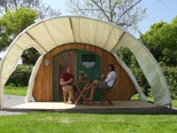 camping cabins at the old oaks